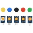 thumbnail image 2 of 5Pcs Button Module Large Push Switch Board 3 Pin PCB Push Button With Color Covers Electronic Building Blocks For Circuit Combinations, 2 of 8