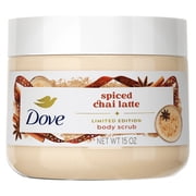 Dove Limited Edition Holiday Treats Body Scrub Spicy Chia Latte For Deep Nourishment ,15 oz