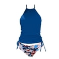 thumbnail image 5 of MKLEKYY Trajes De Baño Hombre Natacion Women'S Plus Size Bikini Set Color Split Swimsuit Fashionable & Comfortable Beachwear, 5 of 5