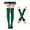 Green & Black, variant on Eosunjian Soft Skin-friendly Gloves Socks Womens Striped Gloves Socks Set Cozy Cotton Arm Warmers Leg Warmers Long Fingerless Gloves for Winter Christmas