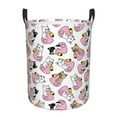 thumbnail image 6 of Lsque French Bulldog Duck pattern Laundry Hamper Basket, Tall Woven Rope Hamper Basket for Clothes, Lightweight Storage Basket, Collapsible Waterproof-Small, 6 of 8