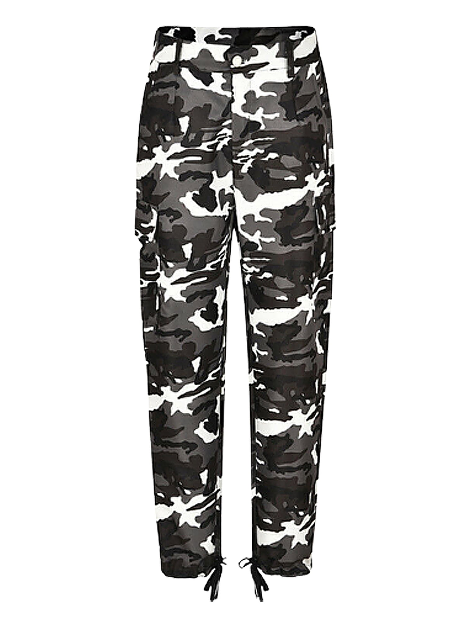 womens white camo pants