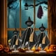 thumbnail image 4 of Juego de decoración de Halloween de madera para interiores con fantasmas, incluye tres tamaños de base de madera, ideal para fiestas y repisas de mesa., 4 of 5