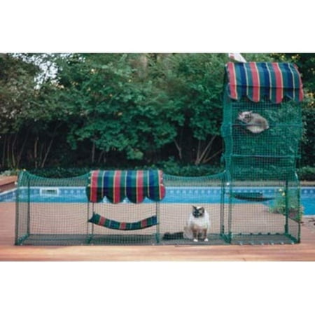 UPC: 0838009002493 | Kittywalk  Town and Country Collection  Outdoor Cat Enclosure  Green  96-in