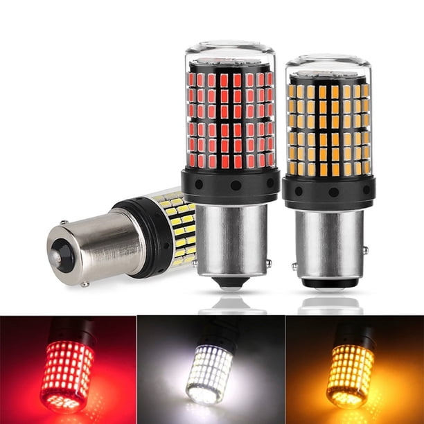 1Pc T10 W5W T15 W16W T20 7440 7443 1156 1157 Py21W P21W Ba15S Bau15S Canbus Señal De Giro LED Freno Inversión Ámbar Amarillo