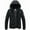 Black, variant on XMMSWDLA Blousse for Men Hooded Collar Winter Casual Padded Cotton Jacket