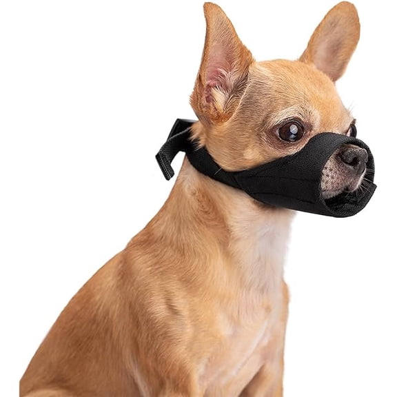 WEEKS Small Dog Muzzles, Soft Short Snout Dogs Muzzle to Prevent Biting Barking Eating, Fit for Chihuahua Shih Tzu Bulldog Pitbull for Grooming Walking (XS)