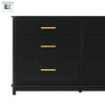 thumbnail image 4 of Walker Edison Contemporary 6-Drawer Dresser with Ultra-Easy Drawer Assembly - Black, 4 of 17