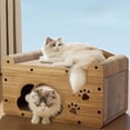 thumbnail image 1 of Rascador de cartón para gatos perfecl cama material grueso protección para muebles almohadilla para rascar una sola capa, 1 of 8