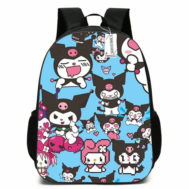 Sanrio Kulomi-Mochila De tela Oxford transpirable resistente al desgaste, Bolsa Escolar de gran capacidad con dibujos animados japoneses, periféricos de Anime