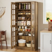 Tribesigns 71" Tall Storage Cabinet with Doors, Kitchen Pantry Cabinet with Adjustable Shelves,