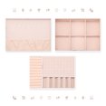 thumbnail image 4 of REGALWOVEN Accessory Box for Women, 2 Layer Large PU Accessory Storage, Accessory Holder for Earrings, Necklaces White, 4 of 6