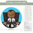 thumbnail image 2 of El bebé jefazo: Niño africano-theme Fitted Round Tablecloths Elastic Edged Table Covers Waterproof Table Cloth for Kitchen Holiday Party Tables Decor 120cm, 2 of 6