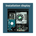 thumbnail image 3 of DX01 Thin Mini ITX Desktop Computer Chassis Thin Half Height Computer Chassis Portable Desktop Computer Case, 3 of 6