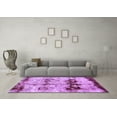 thumbnail image 3 of Ahgly Company Indoor Rectangle Abstract Purple Modern Area Rugs, 2' x 5', 3 of 4