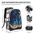 thumbnail image 4 of Sikiie Astronaut In A Space Suit On The Planet Clear Backpack, Transparent Bookbag for School for Women Men, Capacity Clear Bag for College, Travel, 4 of 7