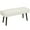 Cream White, variant on 39" Entryway Bench w/ Padded Seat and Steel Legs for Bedroom, Grey