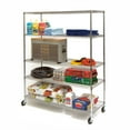 thumbnail image 6 of Seville Classics 60"W x 24"L x 72"H 5-Shelf Steel Wire Freestanding Shelves, Silver, 6 of 9