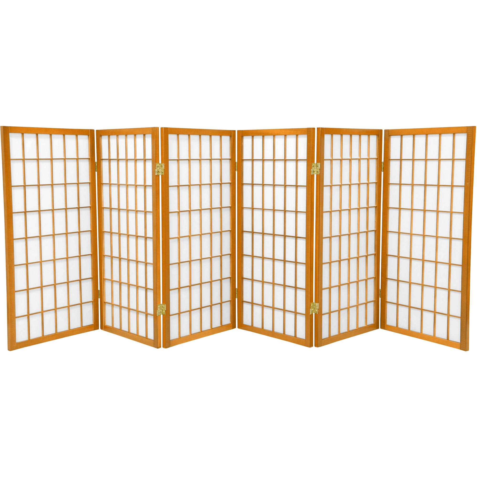 3 Panels Rosewood B Tall Desktop Window Pane Shoji Screen Oriental Furniture 2 ft