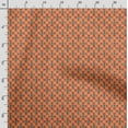 thumbnail image 3 of Soimoi Insect Printed, Japan Crepe SatinFabric, by The Yard 54 Inch Wide, Decorative Sewing Fabric for Dresses Kimonos Gowns, Orange, 3 of 5