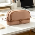 thumbnail image 4 of Rewenti Back to School Large Capacity 4-Layer Pencil Case Solid Color Uncomplicated Multifunctional Stationery Bag for Students, 4 of 6
