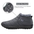 thumbnail image 3 of Snow Boots Women Winter Anti-Slip Ankle Booties Waterproof Slip On Warm Fur Lined Sneaker,Clearance, 3 of 6
