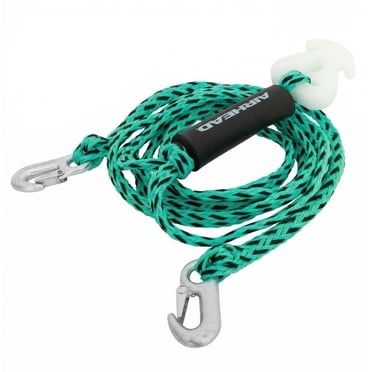 Airhead Heavy-Duty Kwik-Connect 12ft Tow Rope Harness, Black & Teal