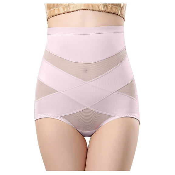 IROINNID High Waist Underwear For Women At Hip Body Shaping Regain Slimming Hip Pants Solid Color Control Panties