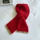 thumbnail image 4 of Cálida bufanda infantil roja llama, 4 of 5