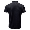 thumbnail image 3 of Men's Golf Shirt Casual Sports V Neck Ribbed Collar Short Sleeve Fashion Casual Solid Color Plain Spring & Summer Regular Fit L, 3 of 4