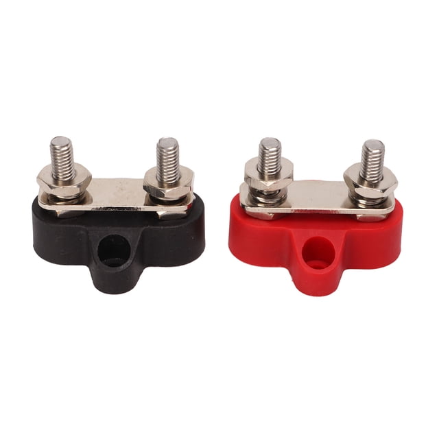 Batterie Power Stud, Bornier de Barre de Bus de Poste pour Bateau de RV de Camion 1 Paire 48V Batterie Power Stud Acier Inoxydable