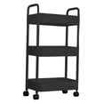 thumbnail image 2 of 3 Tier Mobile Utility Cart Organizer Holder Free Standing Storage Shelves Corner Black, 2 of 8