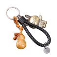 thumbnail image 2 of HEVIRGO Chinese Zodiac Animal Year Symbol Peach Wood Keychain Alloy Key Ring Bag Decor,Rabbit*, 2 of 10