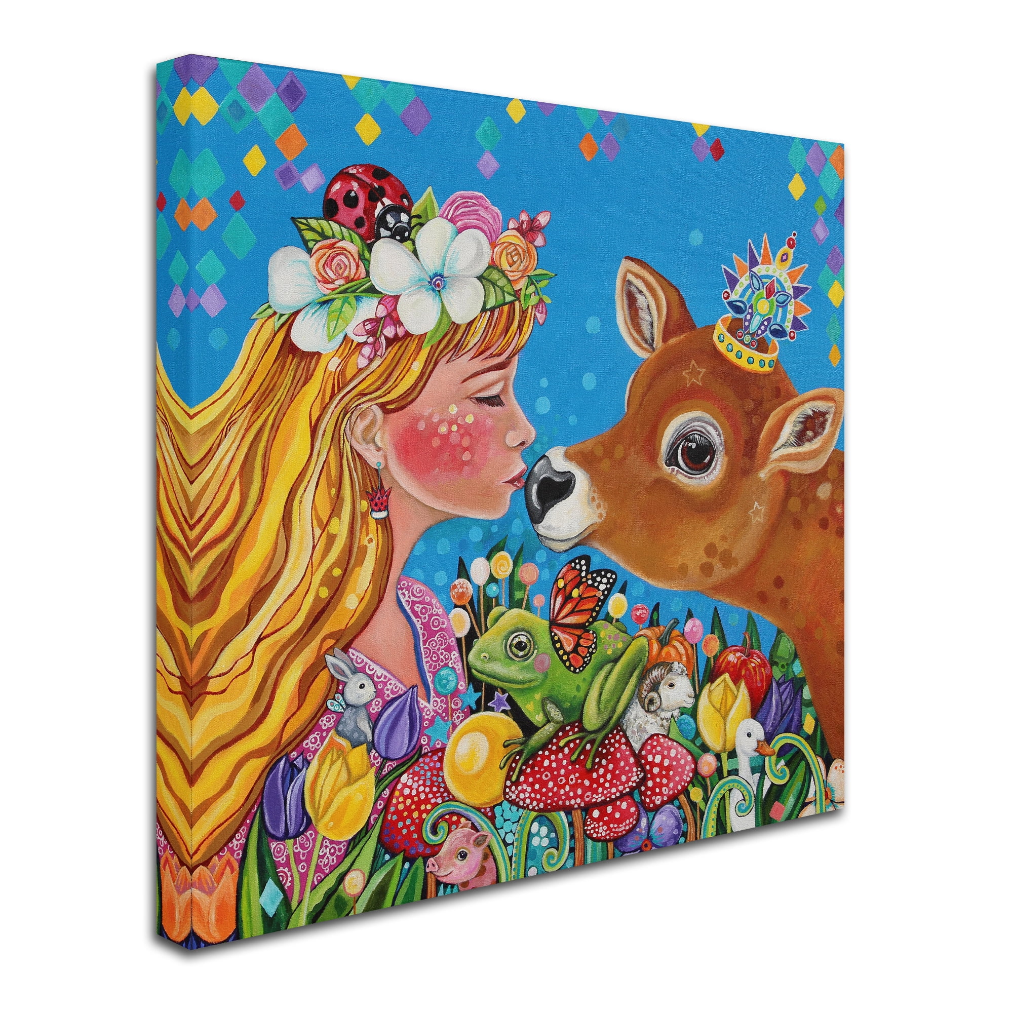 Trademark Fine Art 'Waking Kiss' Canvas Art by Lynda Bell