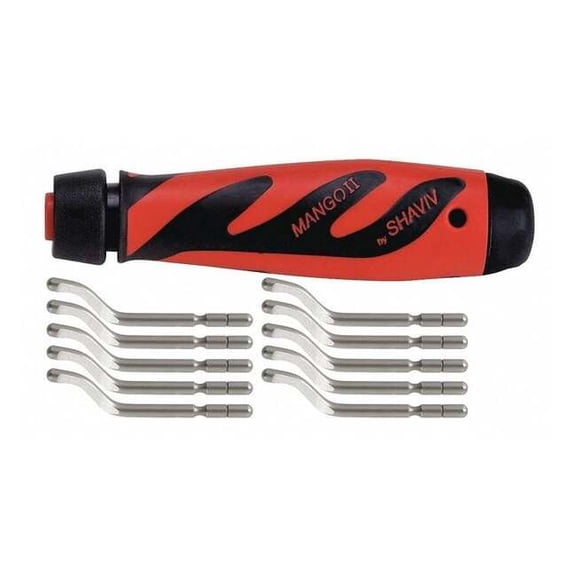 Shaviv Deburring Tool Set,Heavy-Duty Blades 155-00179
