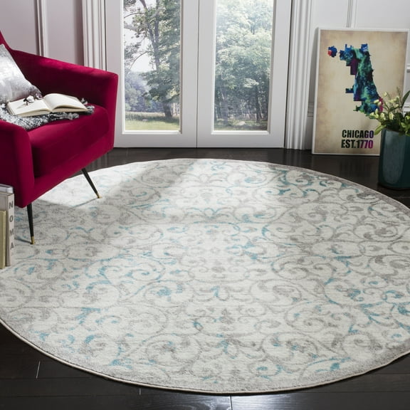 SAFAVIEH Skyler Collection SKY198D Ivory / Blue Rug
