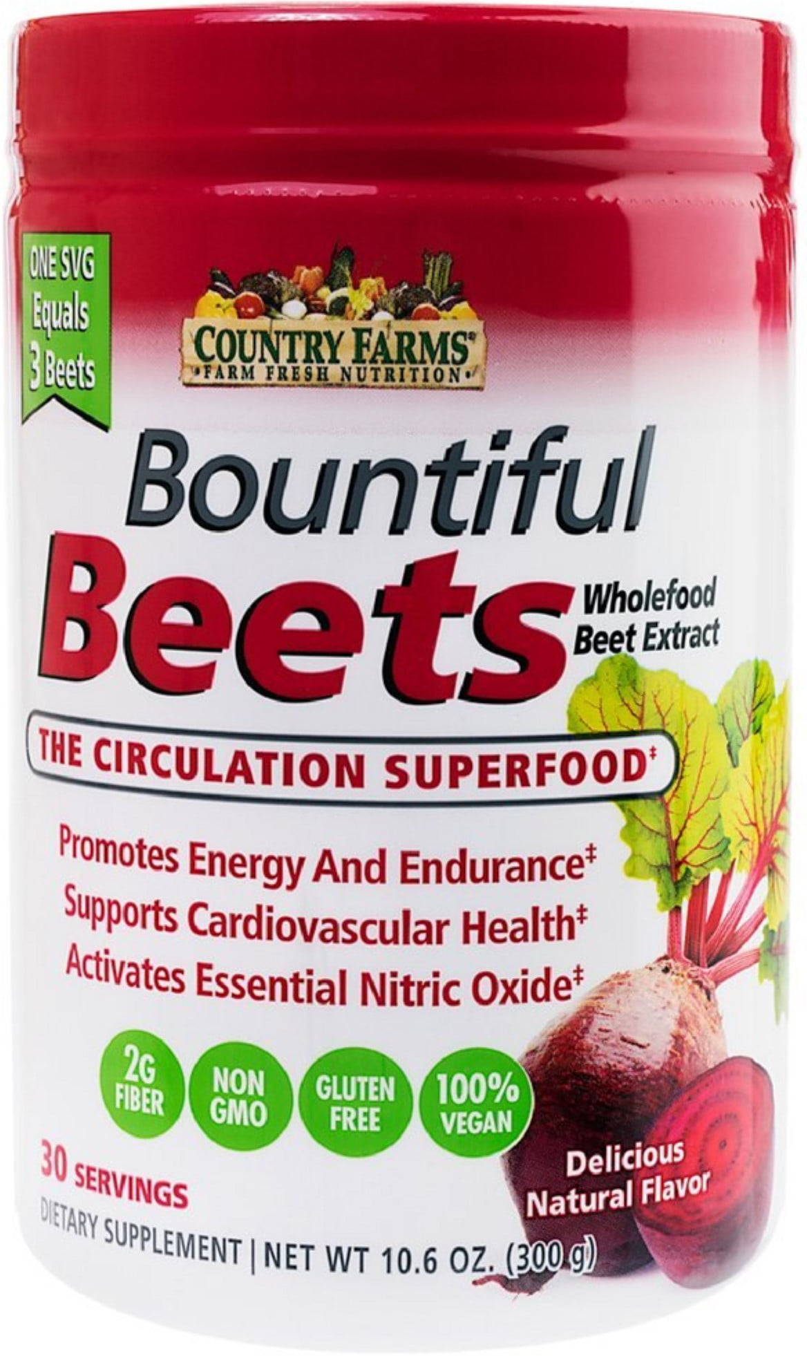 3 Pack Country Farms Bountiful Beets Circulation Superfood 10.6 oz