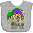 thumbnail image 3 of Inktastic Mardi Gras New Orleans Louisiana Jester Hat Boys or Girls Baby Bib, 3 of 4