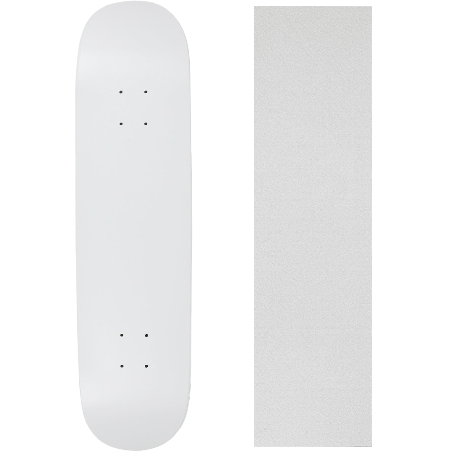 Moose Blank Skateboard Deck 7.75 DPD White Skateboards 
