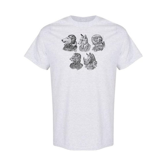 Animals With Professions T-Shirt Men -Image by Shutterstock, Male Medium