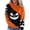 Black, variant on Women Hoodies Halloween Vintage Colorblock Pumpkin Print Sweatshirt Long Sleeve Drawstring Pullover Tops Cozy Apparel Black L
