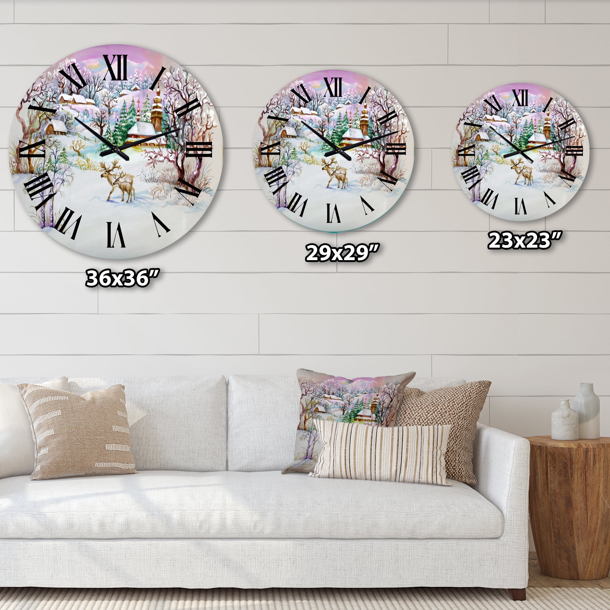 Designart 1 in Quartz Traditional Wall Clock