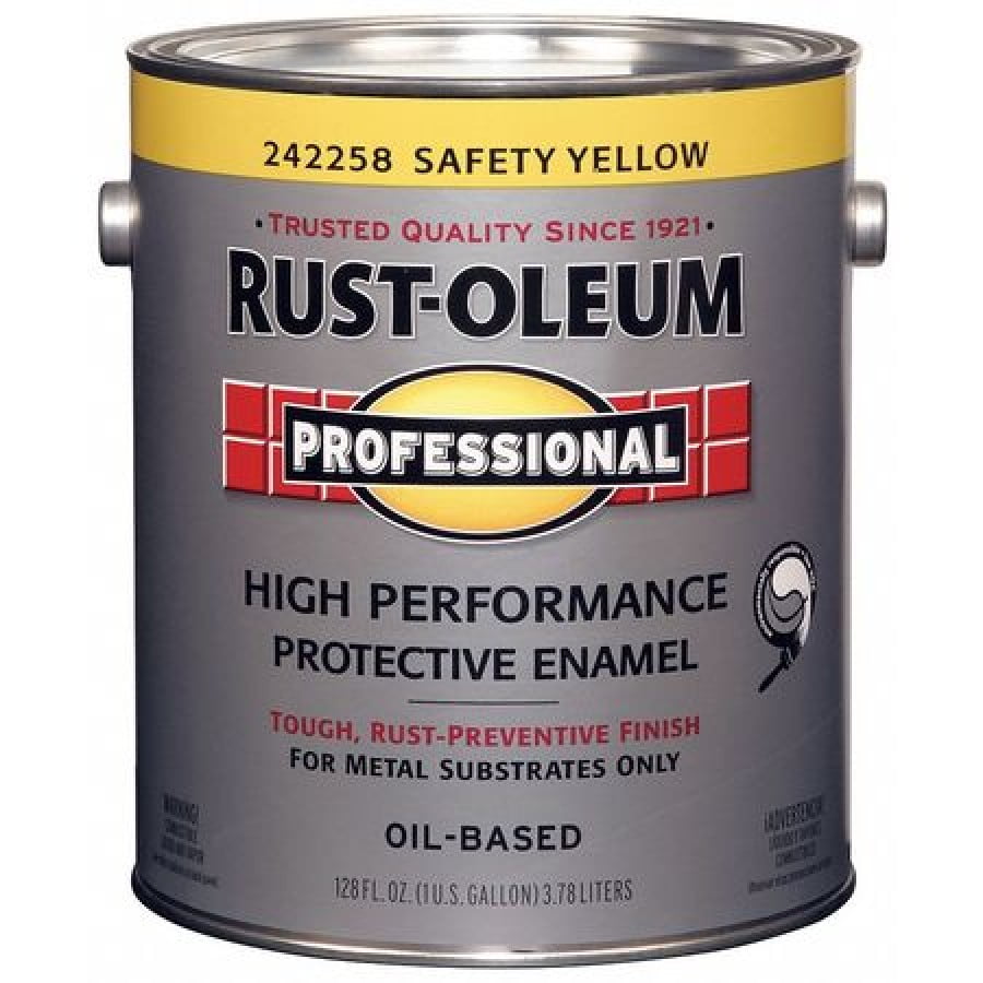 RUSTOLEUM 242258 1 gal. SAFETY YELLOW Glossy Latex Interior/Exterior Paint
