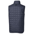 thumbnail image 3 of Men's Cutter & Buck Heathered Navy BYU Cougars Big & Tall Rainier PrimaLoft Eco Full-Zip Puffer Vest, 3 of 3