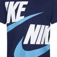 thumbnail image 5 of Boys 4-7 Nike Big Double-Logo Graphic Tee & Logo Shorts Set Color: Navy Size: 4, 5 of 5