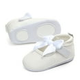 thumbnail image 6 of JAHH Baby Spring Summer and Autumn Shiny Shoes Bow Baby Shoes Soft Bottom Non Slip Single Shoes for Toddler/Little Kid/Big Kid(6-12 Months,White), 6 of 7
