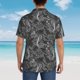 thumbnail image 4 of Balery Snake Camisas hawaianas de manga corta para hombre, camisas playeras de corte holgado, camisas de vacaciones con botones,Large, 4 of 7