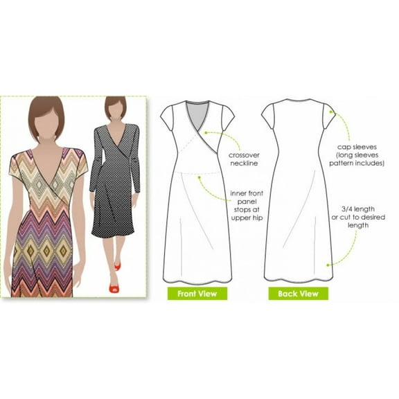 Style Arc Sewing Pattern Slip On Suzie Dress Women