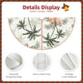 thumbnail image 5 of Bingfone Christmas Tree Skirt Mat Christmas Decoration Interior -Vintage Palm Trees, 5 of 8