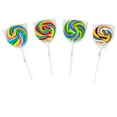 thumbnail image 2 of Rainbow Swirl Lollipops, 12 Pieces, Individually Wrapped, Birthday Party Candy Supplies for Kids, 2 of 4